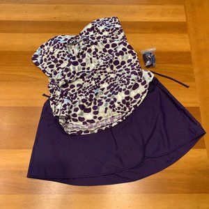 NWOT Mazu Purple Tankini Size 16